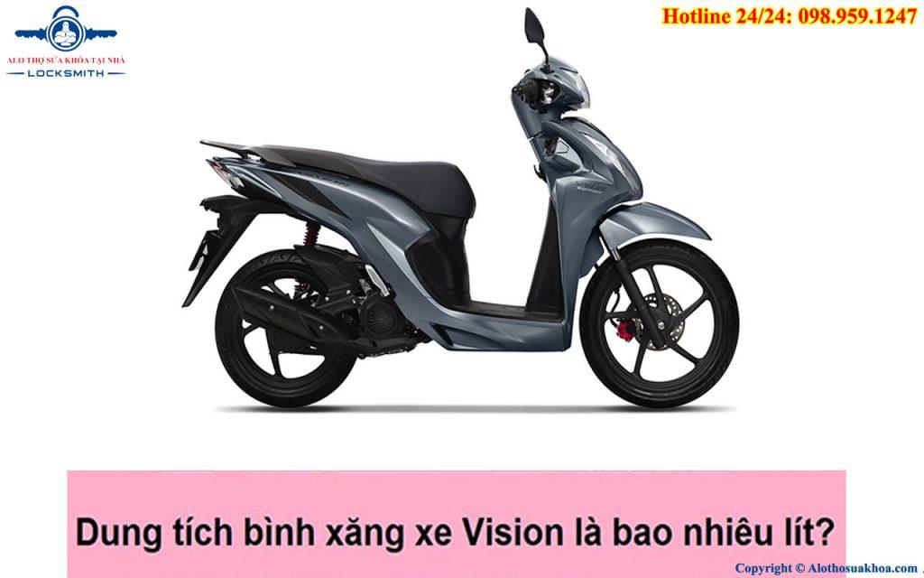 Cách mở khóa bình xăng xe Vision như thế nào? nhanh và an toàn